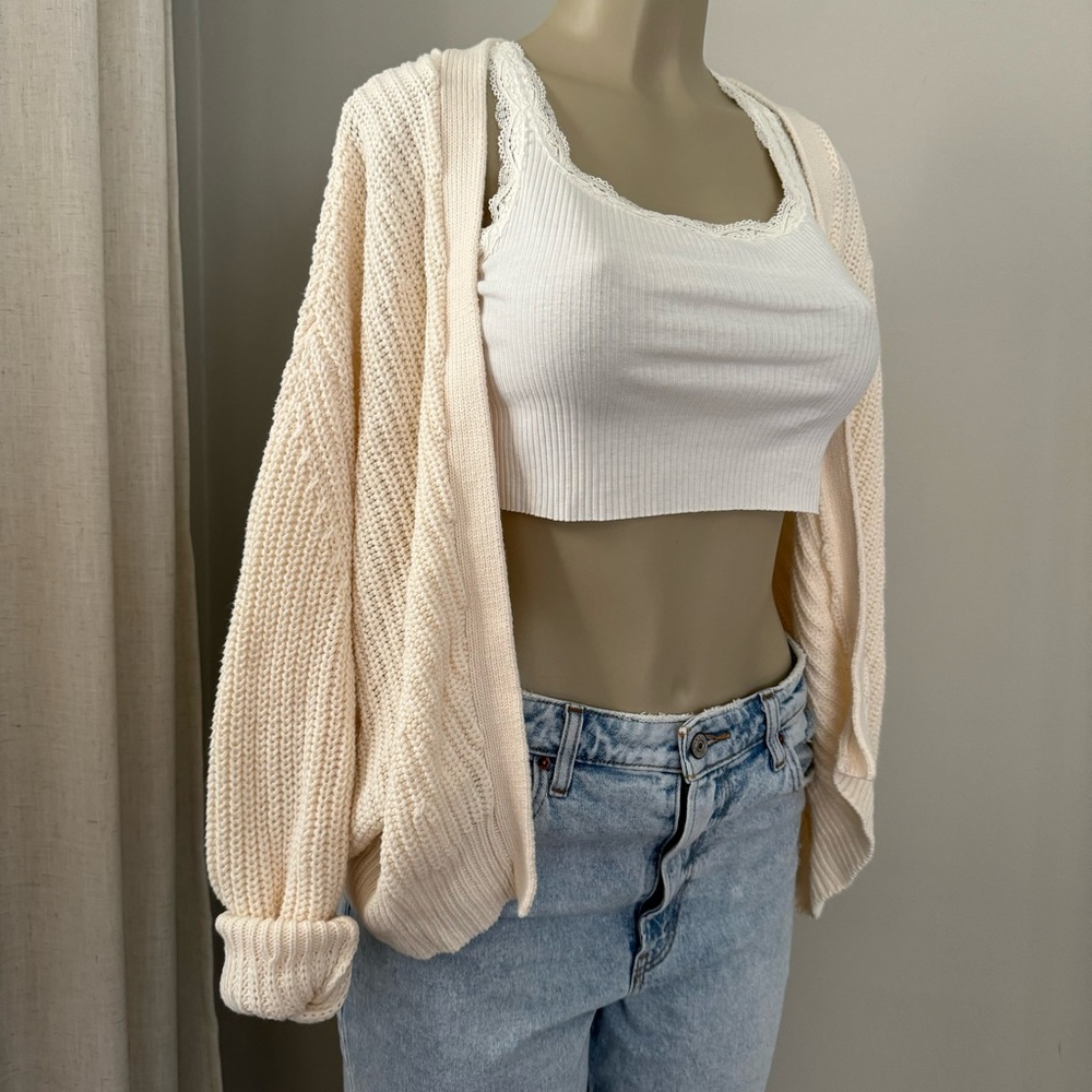UO chunky knit cardigan sweater